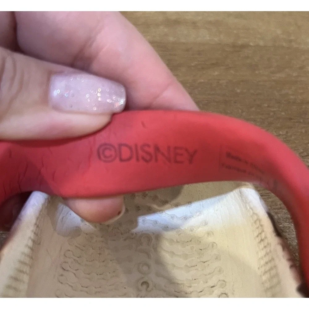 Crocs Disney Mickey Minnie Mouse Kids Clogs C9 White Red Charm Shoes‎